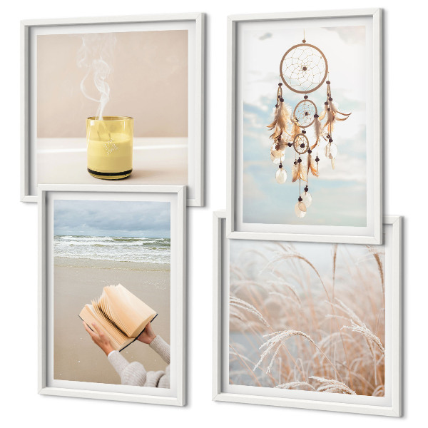Wanddeko-set Sommerlandschaften im Boho-Stil