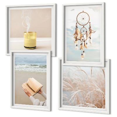 Wanddeko-set Sommerlandschaften im Boho-Stil