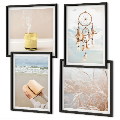 Wanddeko-set Sommerlandschaften im Boho-Stil