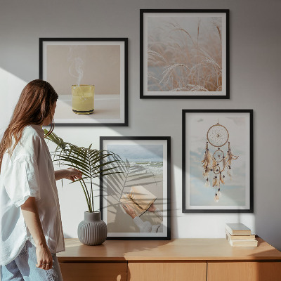 Wanddeko-set Sommerlandschaften im Boho-Stil