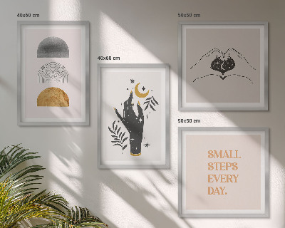 Wanddeko-set Minimalistische Boho-Illustrationen