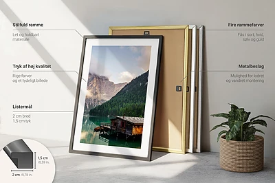 Wanddeko-Set mit Leuchtturm, Landschaft, Mädchen und Pferd