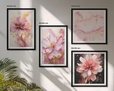 Wanddeko-Set mit weißen Rosenarrangements