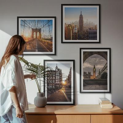 Wanddeko-set London-Ansichtsgemälde-Set