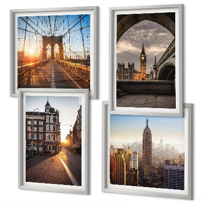 Wanddeko-set London-Ansichtsgemälde-Set