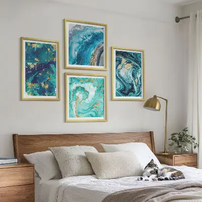 Wanddeko-Set dekorative abstrakte Malereien