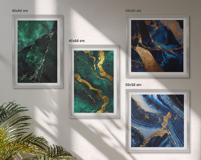 Wanddeko-set Elegante Muster auf Steinen
