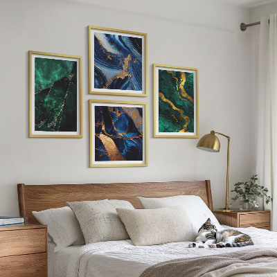 Wanddeko-set Elegante Muster auf Steinen