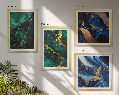 Wanddeko-set Elegante Muster auf Steinen