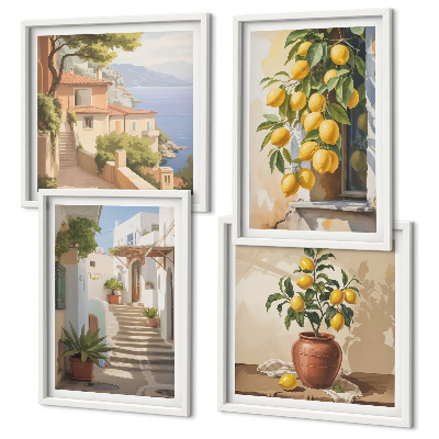 Wanddeko-set Lemon Streets Meerblick