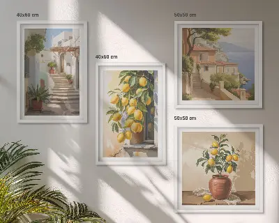 Wanddeko-Set Meerblick von Lemon Streets
