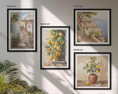 Wanddeko-set Lemon Streets Meerblick