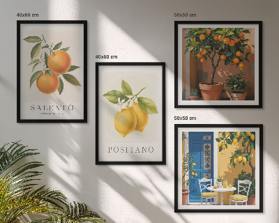 Wanddeko-set Amalfi-Zitronen und -Orangen