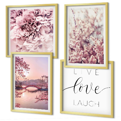 Wanddeko-set Blumenbrücke – Lebensinspiration