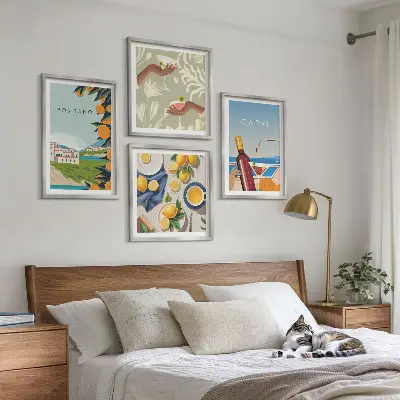 Wanddeko-Set italienische Zitronen aus Capri