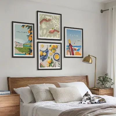 Wanddeko-Set italienische Zitronen aus Capri