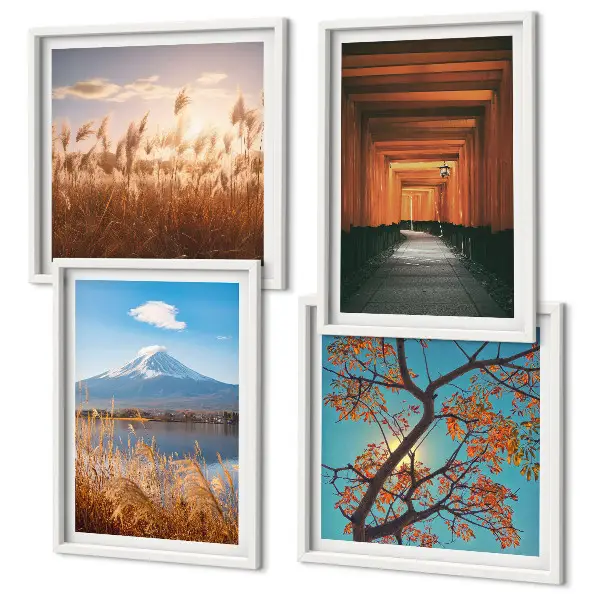 Wanddeko-Set mit japanischen Naturlandschaften