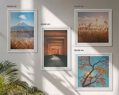 Wanddeko-Set mit japanischen Naturlandschaften