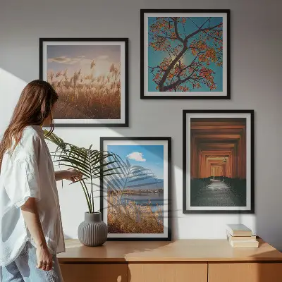 Wanddeko-Set mit japanischen Naturlandschaften