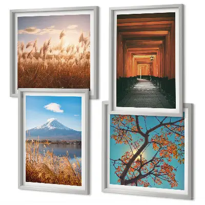 Wanddeko-Set mit japanischen Naturlandschaften