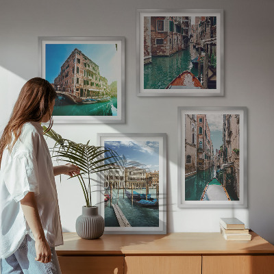 Wanddeko-set Architektur der Kanäle von Venedig