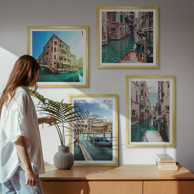 Wanddeko-set Architektur der Kanäle von Venedig