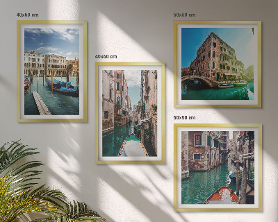 Wanddeko-set Architektur der Kanäle von Venedig