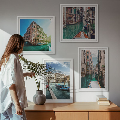 Wanddeko-set Architektur der Kanäle von Venedig