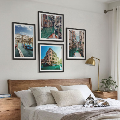 Wanddeko-set Architektur der Kanäle von Venedig