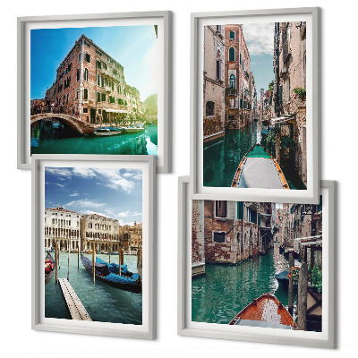 Wanddeko-set Architektur der Kanäle von Venedig