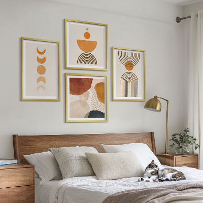Polyptychon mit rahmen Boho-minimalistische Dekorationen