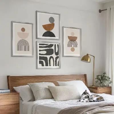 Wanddeko-Set im abstrakten Boho-Design