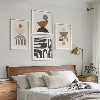 Wanddeko-Set im abstrakten Boho-Design