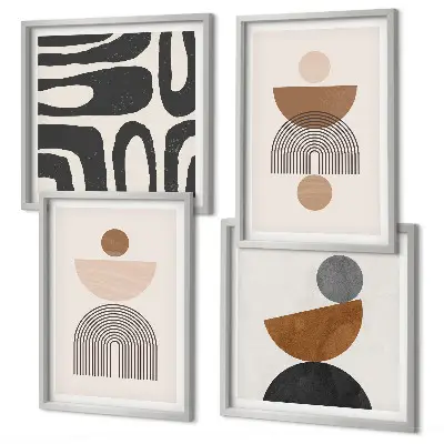 Wanddeko-Set im abstrakten Boho-Design