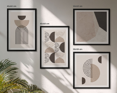 Polyptychon mit rahmen Abstrakte geometrische Muster