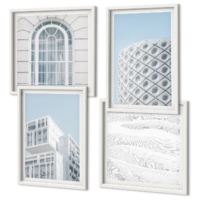 Wanddeko-set Moderne Architekturgeometrie