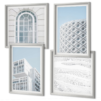 Wanddeko-set Moderne Architekturgeometrie