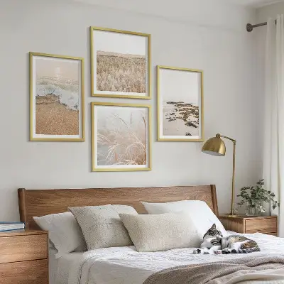 Wanddeko-Set mit Motiv Strandwellen, Steine und Sommer