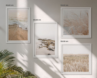 Wanddeko-set Strandwellen, Steine, Sommer