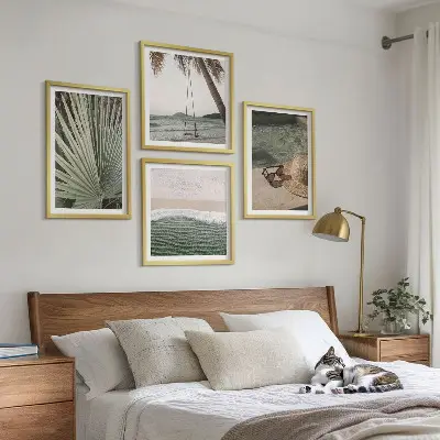 Wanddeko-Set im Design Strandschaukel Blätterurlaub