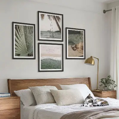Wanddeko-Set im Design Strandschaukel Blätterurlaub