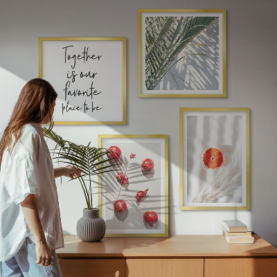 Polyptychon mit rahmen Feiertags-Palmenfrucht-Inschrift