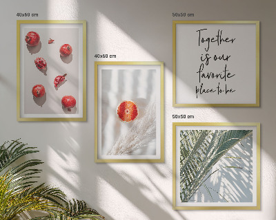 Polyptychon mit rahmen Feiertags-Palmenfrucht-Inschrift