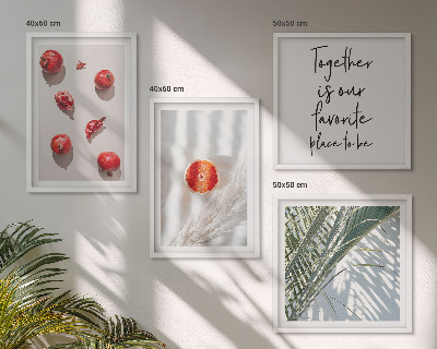 Polyptychon mit rahmen Feiertags-Palmenfrucht-Inschrift