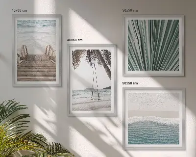 Wanddeko-Set Motiv Tropenurlaub