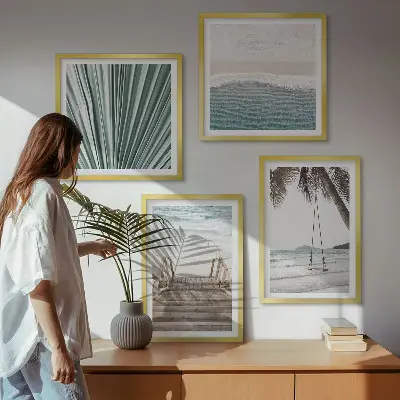 Wanddeko-Set Motiv Tropenurlaub