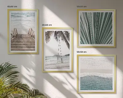 Wanddeko-Set Motiv Tropenurlaub