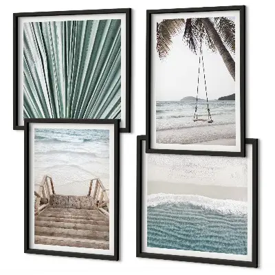 Wanddeko-Set Motiv Tropenurlaub