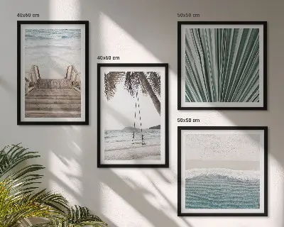 Wanddeko-Set Motiv Tropenurlaub