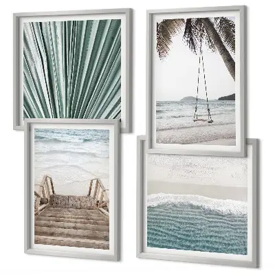 Wanddeko-Set Motiv Tropenurlaub